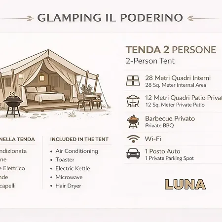 Campismo de Luxo Glamping Il Poderino