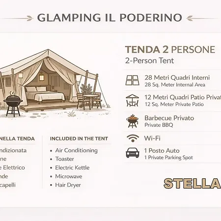 Campismo de Luxo Glamping Il Poderino *