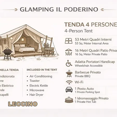 Glamping Il Poderino Campismo de Luxo Cecina (Livorno)