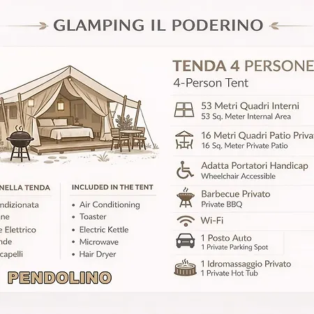 Glamping Il Poderino Campismo de Luxo Cecina (Livorno)