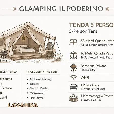 Campismo de Luxo Glamping Il Poderino Cecina (Livorno)