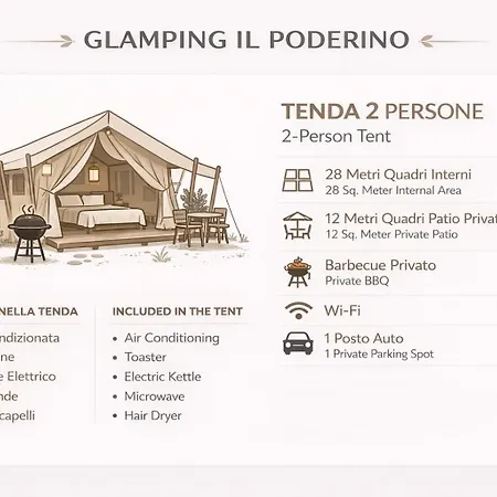 Glamping Il Poderino 체치나